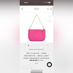 Like New Dress Up Your Purse Mini Pochette - Rose Violet